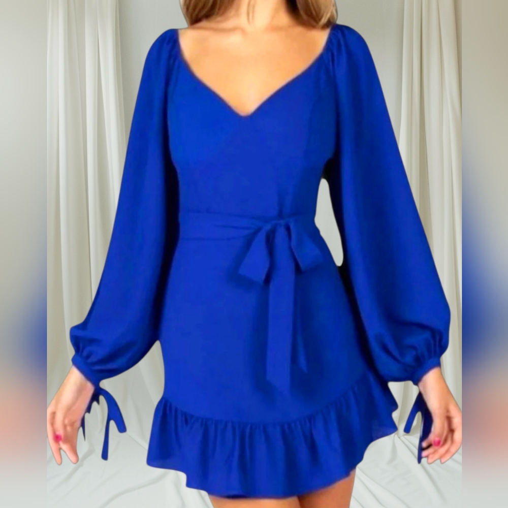 B Darlin Junior's Elegant Off-Shoulder Fit And Flare Mini Cocktail Dress, Sz 3/4